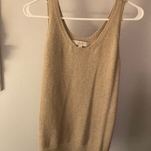 Loft Woven Knit Tank Top